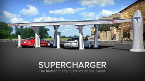 Supercharger заправка электромобилей